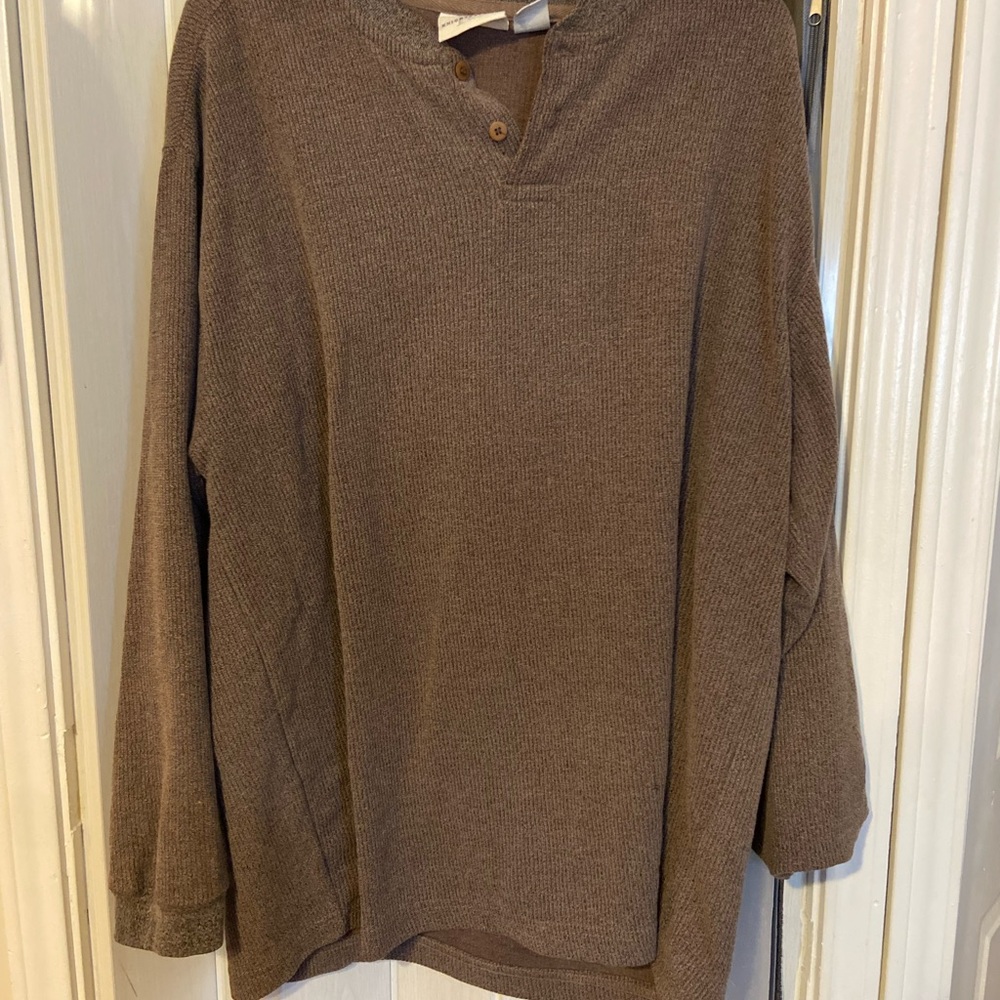Men's V-Neck Brown Sweater